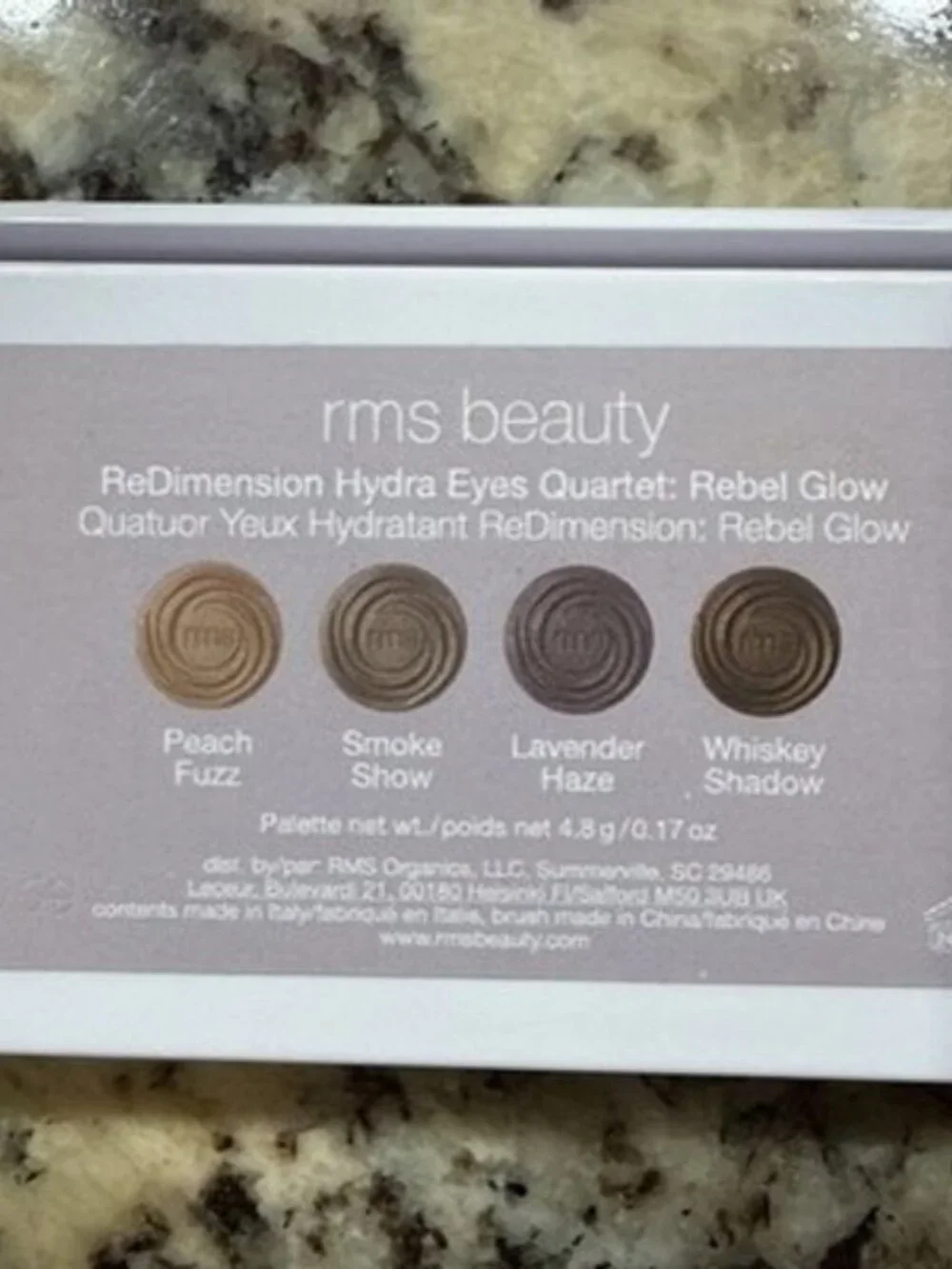 RMS Beauty ReDimension Hydra Eyes Shadow Quartet with Brush- Rebel Glow